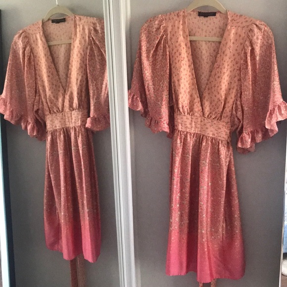 Betsey Johnson Silk Floral Dress - Picture 1 of 4